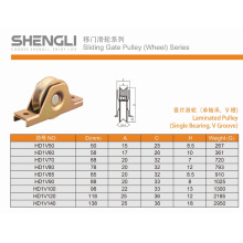 Hot Laminated Pulley Single Bearing with V Groove